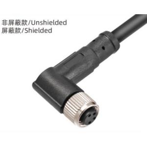 Rugged Outdoor IP67 Waterproof M8 Angled Female Plug 3-8A for Harsh Environments