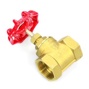 DN15 DN80 BSP NPT Brass Stop Valve PN16 With Manual Five Star Hand Wheel