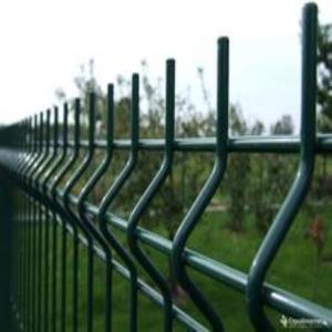 Eco Friendly Decorative 4mm Wire 3d Curved Fence Panel RAL Colors