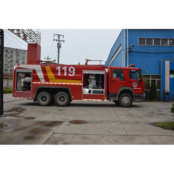 HOWO 10T Fire Rescue Truck Extinguisher Emergency Rescue Dry Powder Type