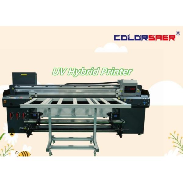 6 Feet Digital UV Plotter Flatbed & Roll To Roll UV Hybrid Printing Machine With