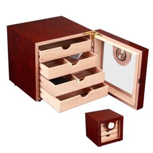 Elegant Spanish Cedar Cigar Box Custom Cigar Box ISO9001 Certified For Storage