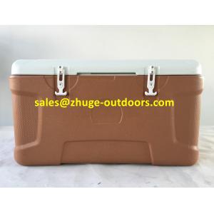 China Thermal 100 Liter PU Insulation Blue Plastic Ice Cooler Box on sale