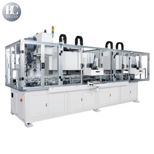 China Automatic 1gallon Food Oil Cans Making Machine 40cpm Rectangular Chemical Cans Integrated Machine on sale