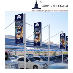 Double Side 50mm Pole L1200mm Lamp Post Light Box