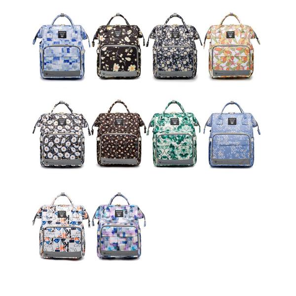 Factory Hot Sell Mommy Outdoor Travel Baby Diaper Bags Large Capacity with Kids Stroller Strap Backpack for Mom Mochila