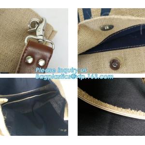 Multifunctional jute bag with low price,Natural Burlap Tote Bags Reusable Jute