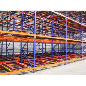 Warehouse Push Back Racking System Industrial First-In-Last-Out Operation