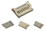 Short Body 9Pin SD Memory Card Connector Push Push Type Copper Shell