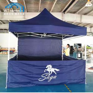 Aluminum Instant Folding Tent Sidewalls Half Barrier Custom Logo