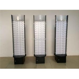 Black Wood Base Metal Hook Eyewear Store Sunglass Display Stand