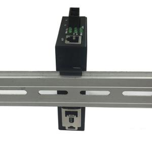 Cheap DIN-Rail 10/100/1000Base-TX to 1000Base-X Ethernet Media Converter for sale
