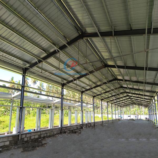 Quality Prefabricated Steel Structure Poultry House Easy Cleaning For Pig Farming wholesale
