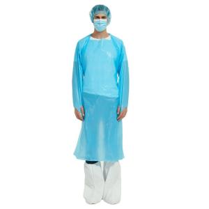 S&J Disposable CPE Gown 510K Certificated Protection Medical Surgical Isolated