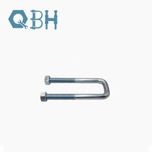 Square Card Right Angle Galvanized U Bolt M6 - M10