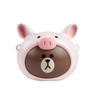 Custom Hight Quality Cute Plastic 3D Figure Toy Popcorn Bucket for Christmas