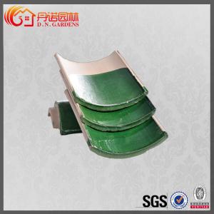 Classic Glazed Celadon Chinese Temple Roof Tiles Antique Frost Resistant