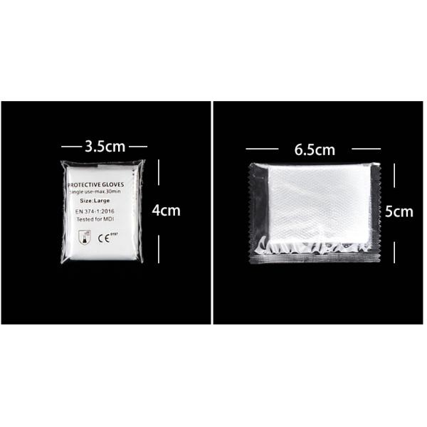 PE HDPE embossing disposable gloves