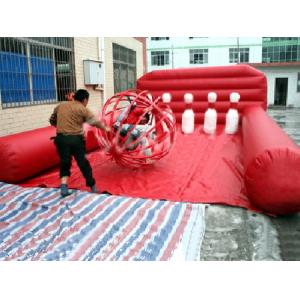 Cheap Inflatable Amusement Park With Human Bowling For Match Games for sale