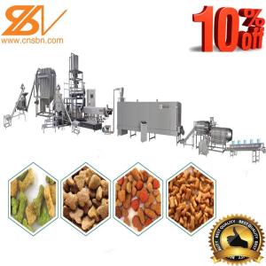 Twin Screw Extruder Automatic  Pet Food Machinery With Flexible Design Based