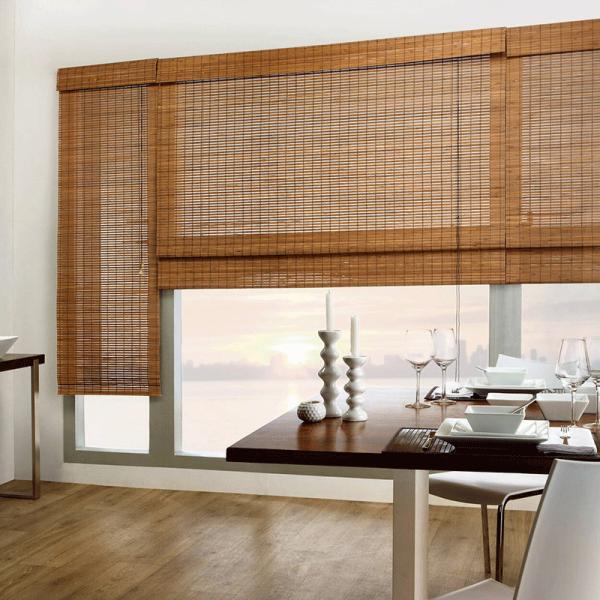 Quality 2.4 Meters Max Width Bamboo Sun Shade Roller Blinds wholesale