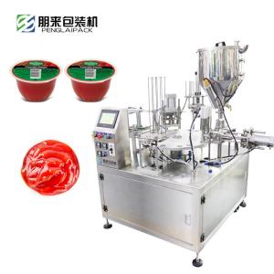 Double Head Chili Sauce Soy Sauce Filling Sealing Machine with Piston Pump