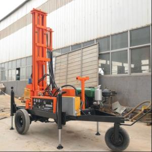 150-Meter Mobile Water Well Borehole Drilling Rig Powered By 32HP Diesel Engine