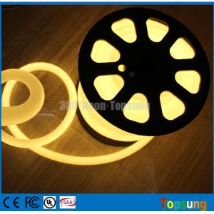25M spool 12 Volt 360 degree round warm white led flex neon strip for room