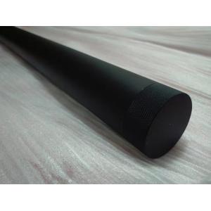 OD50, ID48.5, Black anodized matt , threaded ends with cap , LOGO silk printing