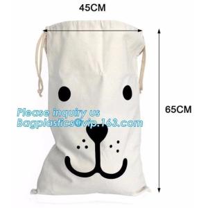 Wholesale promotional eco friendly custom printed logo plain canvas drawstring