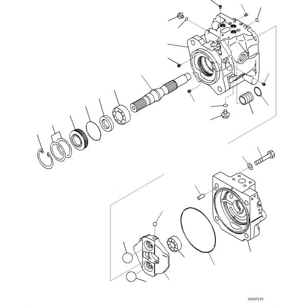 KOMATSU 708-1W-41570 Parts CAP,END