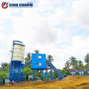 60m³/H High Accuracy Eco-Friendly Portable Concrete Batch Plant 80mm