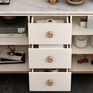 Rock Plate Modern Luxury Sideboard Cabinets Multifunctional Metal Locker Storage