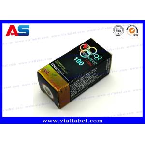 Full Color 10ml Vial Boxes / Paper Packaging Medicine Storage Box Hologram