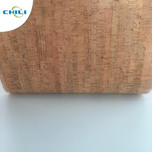 Women Shoes Cork Leather Fabric Knitted Fabric Backing Customized Color