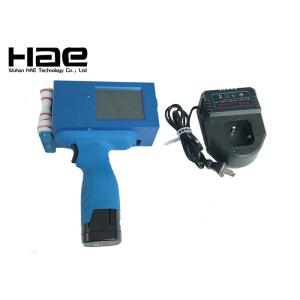 Blue Automatic Spray Manual Operation Hand Held Inkjet Marker Expiry Date Print