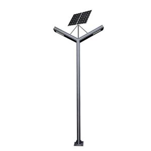 China 60W Courtyard Led Solar Street Lamp 60w Double Lamp Caps For Two Way Lanes on sale