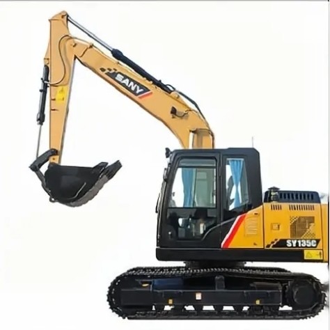 73 kw 2016 Sany SY135C 13.5 Ton Crawler Excavator Used Medium Size Second Hand