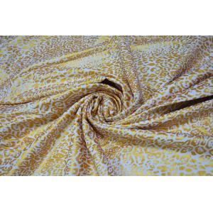 Metallic Ink Printing Plain Cotton Fabric With Beautiful Gold Color