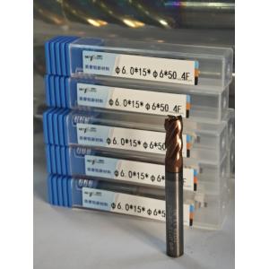 China MPE4 HRC55-HRC60 Solid Carbide Milling Cutter 4 Flute Flat End Mill CNC Mill Cutter φ6.0 x 15 x φ6 x 50mm Coating AlCr Coating on sale