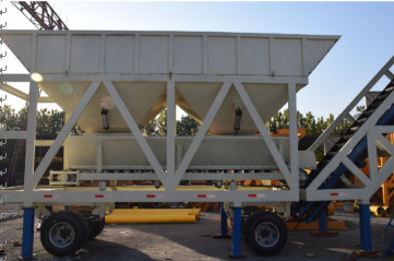 Quality YHZS50 JS1000 Concrete Batching Plant Mobile Type With 50 M³/H Capacity wholesale