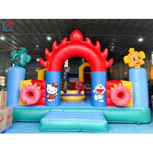 Inflatable Bouncy House Colourful Obstacle Course Inflatable Fun City Playground