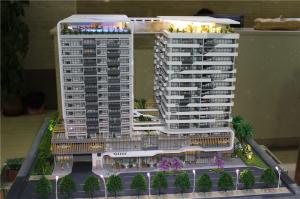Cheap 1 / 100 Scale 3D Acrylic Architecture Model Interactive Light Rendering Color for sale