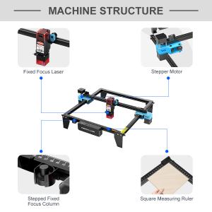 Intelligent Automatic Portable Desktop 10W Small Laser Cutter Engraver