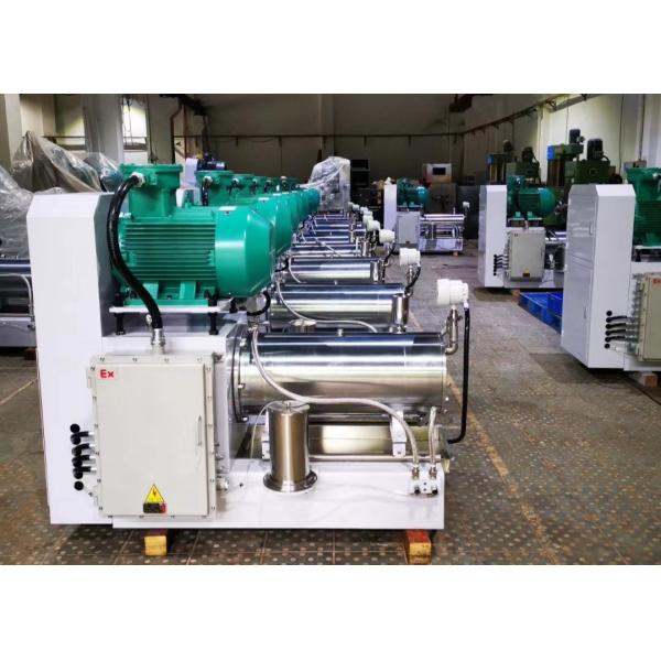 30% Ceramics Wet Grinding Disk Type Horizontal Bead Mill Machine For Paint Production