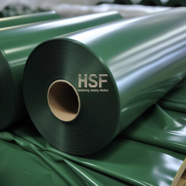 Quality 60 μm opaque green PE release film, silicone UV cured, for protective and packaging, tapes, labeling and graphics wholesale