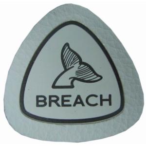 Embossed Logo Split Leather Patch Merrow Border 9C For Bags