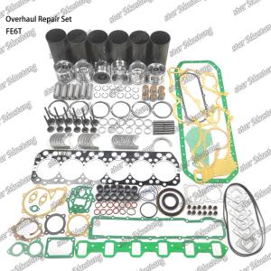 China FE6 12V Overhaul Repair Kit Cylinder Liner Piston Kit Gasket Kit Valve Seat Guide Main Bearing Con Rod Bearing For Hino on sale