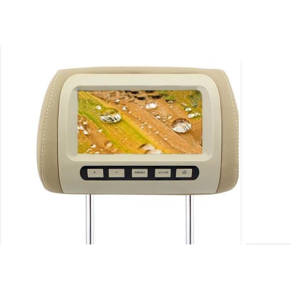 Quality Beige Color Car Seat TV Monitor , Portable Headrest Monitors Dual AV Input wholesale