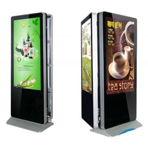 UHD 4K LED floor standing 55" inch double side LCD digital signage video wifi TV